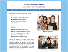 Tablet Screenshot of bravolearningcenter.com